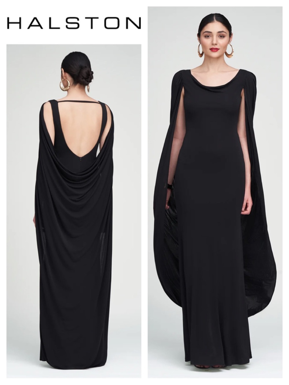 HALSTON Akeem Gown In Jersey